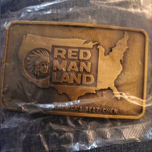 Vintage Red Man Belt Buckles